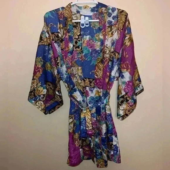 VINTAGE MAIDENFORM ROBE VERSACE VIBES SIZE MEDIUM - Picture 1 of 15